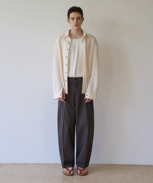 TRIP LE SENS（トリップ ル センス）の「エアルームクロシェシャツ_クリームアイボリー（シャツ/ブラウス・メンズ・その他・LARGE/MEDIUM）」の2枚目の写真