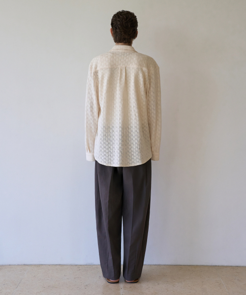 TRIP LE SENS（トリップ ル センス）の「エアルームクロシェシャツ_クリームアイボリー（シャツ/ブラウス・メンズ・その他・LARGE/MEDIUM）」の3枚目の写真
