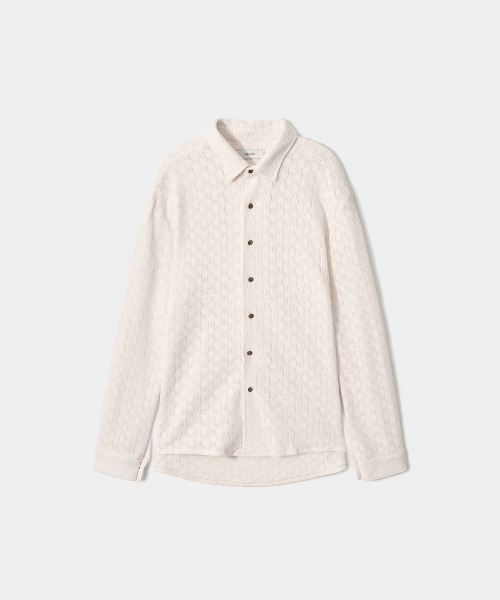 TRIP LE SENS（トリップ ル センス）の「エアルームクロシェシャツ_クリームアイボリー（シャツ/ブラウス・メンズ・その他・LARGE/MEDIUM）」の4枚目の写真