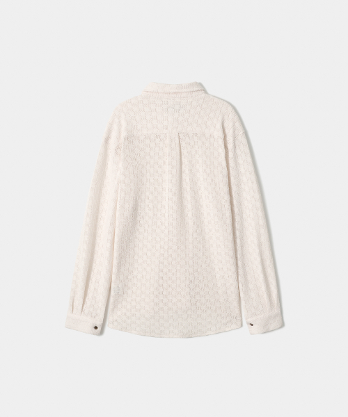 TRIP LE SENS（トリップ ル センス）の「エアルームクロシェシャツ_クリームアイボリー（シャツ/ブラウス・メンズ・その他・LARGE/MEDIUM）」の5枚目の写真