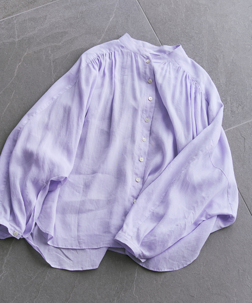 plage(プラージュ)の「Sheer Poncho シャツ(シャツ/ブラウス・レディース・ホワイト/パープル/ブラウン・FREE)」の15枚目の写真
