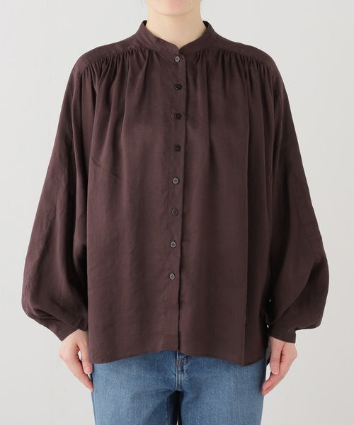 plage(プラージュ)の「Sheer Poncho シャツ(シャツ/ブラウス・レディース・ホワイト/パープル/ブラウン・FREE)」の16枚目の写真