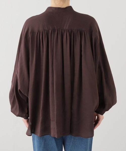 plage(プラージュ)の「Sheer Poncho シャツ(シャツ/ブラウス・レディース・ホワイト/パープル/ブラウン・FREE)」の18枚目の写真