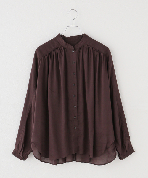 plage(プラージュ)の「Sheer Poncho シャツ(シャツ/ブラウス・レディース・ホワイト/パープル/ブラウン・FREE)」の19枚目の写真