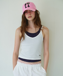 LAYERED SLEEVELESS SET WH+NV