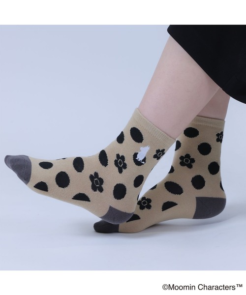 MARY QUANT(マリークワント)の「MOOMIN×MQ ソックス(ソックス/靴下・レディース・ベージュ/レッド・FREE)」の2枚目の写真