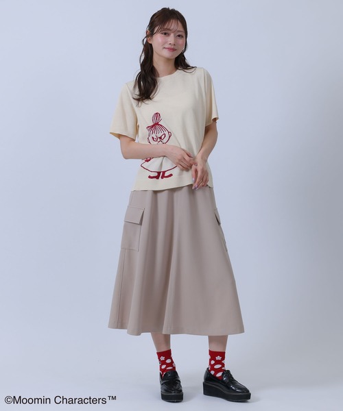 MARY QUANT(マリークワント)の「MOOMIN×MQ ソックス(ソックス/靴下・レディース・ベージュ/レッド・FREE)」の6枚目の写真