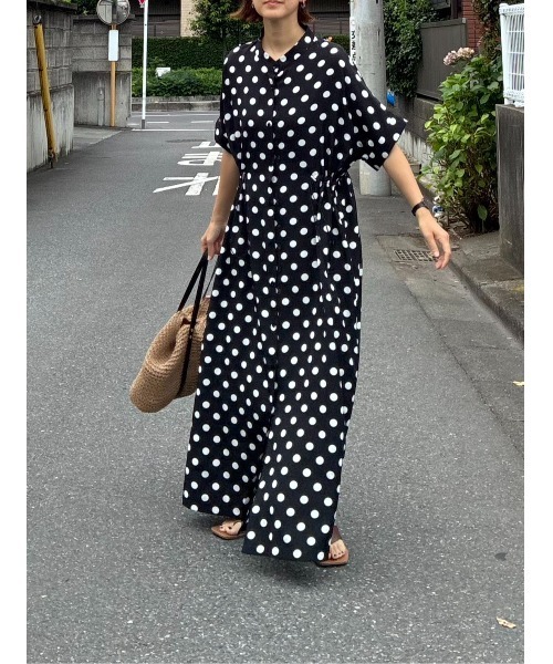 CORNERS(コーナーズ)の「【CORNERS by KR】ドローストリングシャツワンピース(シャツワンピース・レディース・ネイビー/ブラック×ホワイト/ブラック/サックスブルー・M/L)」の21枚目の写真