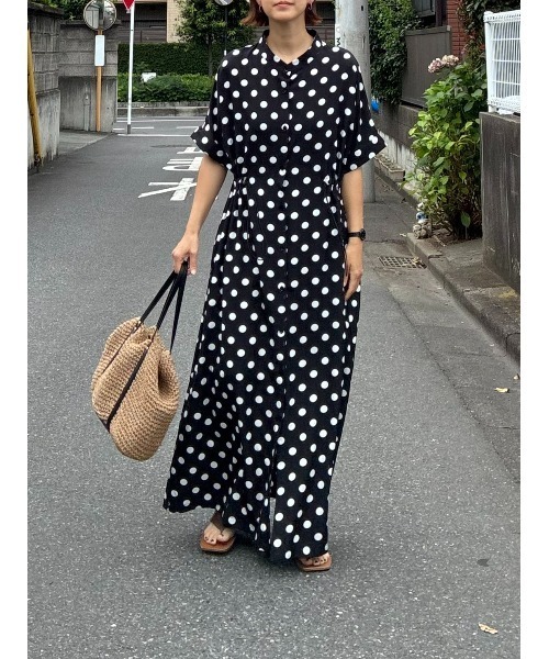 CORNERS(コーナーズ)の「【CORNERS by KR】ドローストリングシャツワンピース(シャツワンピース・レディース・ネイビー/ブラック×ホワイト/ブラック/サックスブルー・M/L)」の22枚目の写真