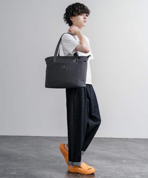 THE NORTH FACE(ザノースフェイス)の「THE NORTH FACE WHITE LABEL LINDEN TOTE BAG ロゴナイロンショルダートートバッグ(トートバッグ・メンズ・チャコール/クリーム/ブラック・FREE)」の13枚目の写真