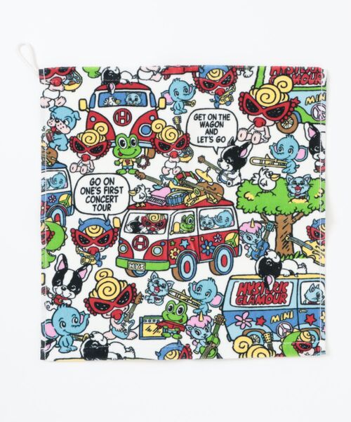 HYSTERIC MINI(ヒステリックミニ)の「HYS MINI BAND WAGON ハンドタオル(その他小物・キッズ・ホワイト系その他・FREE)」の1枚目の写真