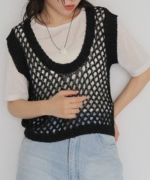 cheriella | 【cheriella】前後2WAYメッシュニットベスト 2WAY MESH KNIT VEST(ベスト)