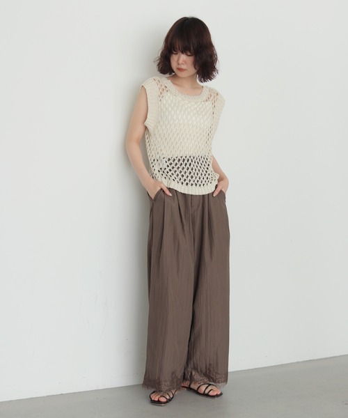 cheriella(シェリエラ)の「【cheriella】前後2WAYメッシュニットベスト 2WAY MESH KNIT VEST(ベスト・レディース・アイボリー/ブラック・FREE)」の15枚目の写真