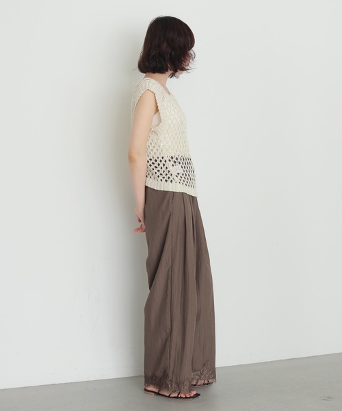 cheriella(シェリエラ)の「【cheriella】前後2WAYメッシュニットベスト 2WAY MESH KNIT VEST(ベスト・レディース・アイボリー/ブラック・FREE)」の9枚目の写真
