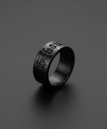 L.H.P（エルエイチピー）の「gibous/ギボス/gothic logo ring black（リング）」
