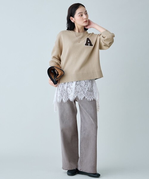 ANY(エニィ)の「【ANY DENIM】ワイドデニムパンツ(デニムパンツ・レディース・ダルブルー系/グレー系/ダークブラウン系・X-LARGE)」の22枚目の写真