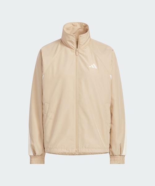adidas(アディダス)の「ワーディング ルーズフィット ウーブンジャケット / アディダス adidas(ブルゾン・レディース・ブラウン・XX-LARGE/LARGE/MEDIUM/SMALL/X-LARGE)」の6枚目の写真