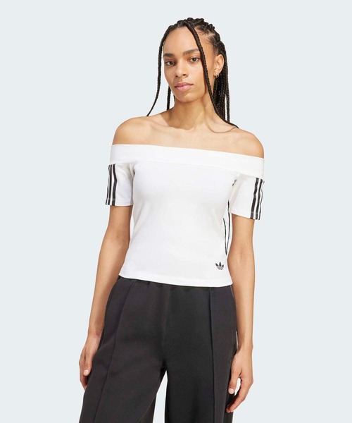 adidas(アディダス)の「アディカラー バンデュー 半袖Tシャツ / アディダスオリジナルス adidas Originals(Tシャツ/カットソー・レディース・ホワイト・XX-LARGE/LARGE/MEDIUM/SMALL/X-LARGE/X-SMALL)」の1枚目の写真