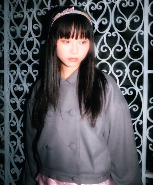 twins(nemne store)(ツインズ)の「twins Uniform Jacket(ブルゾン・レディース・グレー・フリー)」の5枚目の写真
