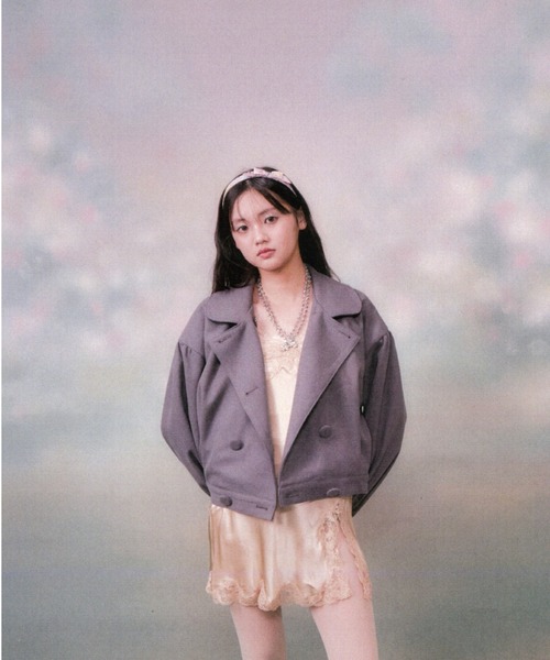twins(nemne store)(ツインズ)の「twins Uniform Jacket(ブルゾン・レディース・グレー・フリー)」の7枚目の写真