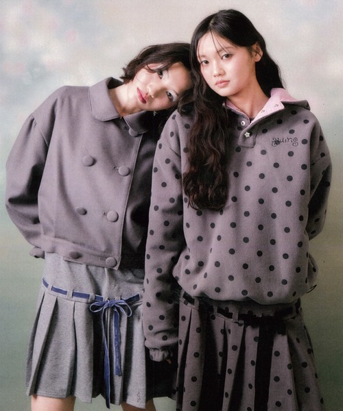 twins(nemne store)(ツインズ)の「twins Uniform Jacket(ブルゾン・レディース・グレー・フリー)」の3枚目の写真