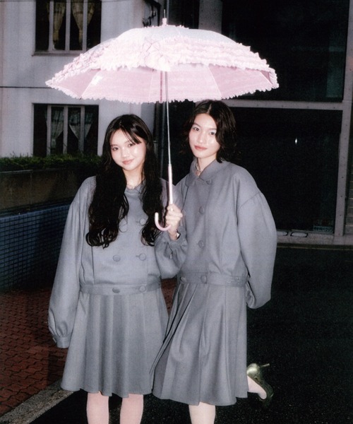 twins(nemne store)(ツインズ)の「twins Uniform Jacket(ブルゾン・レディース・グレー・フリー)」の2枚目の写真