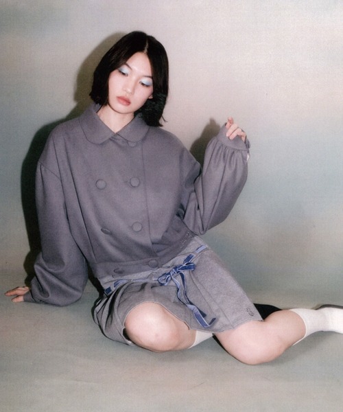 twins(nemne store)(ツインズ)の「twins Uniform Jacket(ブルゾン・レディース・グレー・フリー)」の12枚目の写真