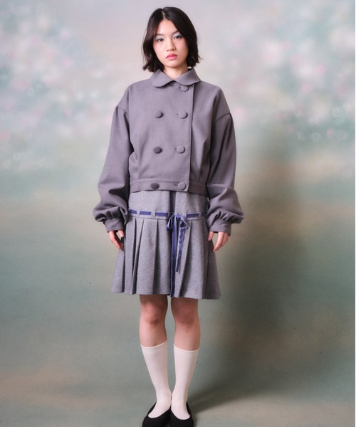 twins(nemne store)(ツインズ)の「twins Uniform Jacket(ブルゾン・レディース・グレー・フリー)」の13枚目の写真