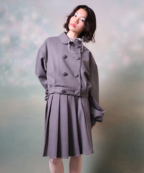 twins(nemne store)(ツインズ)の「twins Uniform Jacket(ブルゾン・レディース・グレー・フリー)」の14枚目の写真