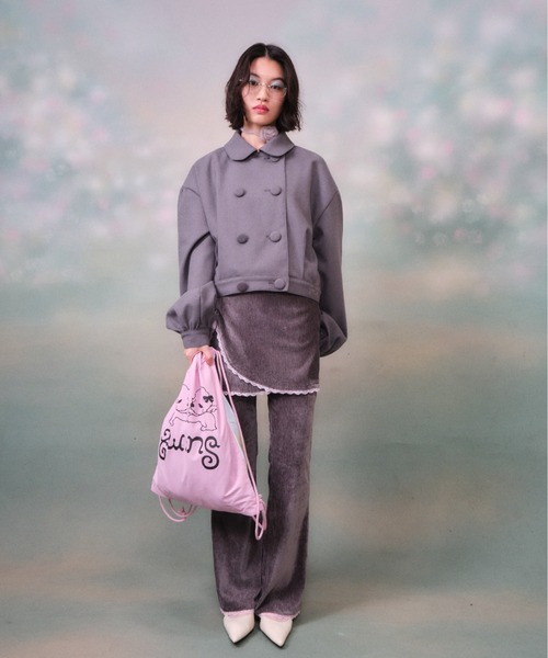 twins(nemne store)(ツインズ)の「twins Uniform Jacket(ブルゾン・レディース・グレー・フリー)」の17枚目の写真