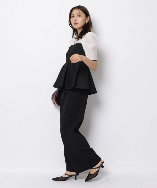 JUSGLITTY(ジャスグリッティー)の「モチーフベルト付きワイドパンツ(その他パンツ・レディース・イエロー系その他/ダークブラウン/ブラック・2/1/0)」の11枚目の写真