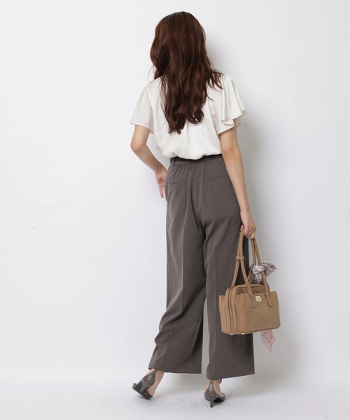 JUSGLITTY(ジャスグリッティー)の「モチーフベルト付きワイドパンツ(その他パンツ・レディース・イエロー系その他/ダークブラウン/ブラック・2/1/0)」の6枚目の写真