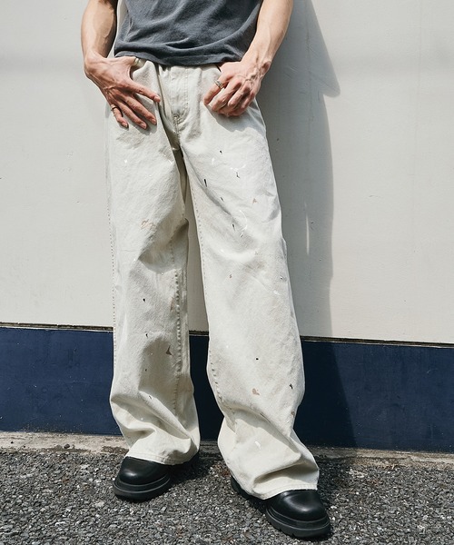 conz ペインターパンツ loose fit duck pants 3color paint（デニムパンツ）｜CONZ（コンズ