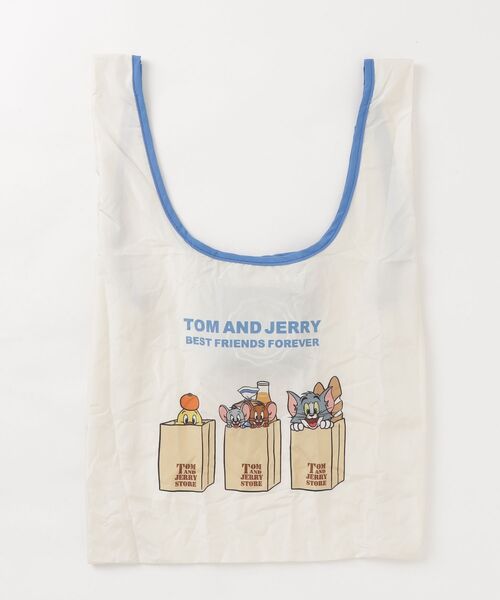 Tom&Jerry(トムアンドジェリー)の「FLAPPER フラッパー:トムとジェリー スーパーマーケット 超軽量エコバッグ(エコバッグ/サブバッグ・レディース・ブルー/オレンジ・FREE)」の12枚目の写真