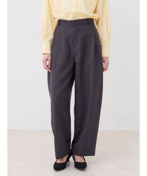 TONAL（トーナル）の「パウダーツイルカーブパンツ（スラックス・レディース・ブラウン/チャコールグレー/ピンク・MEDIUM/SMALL）」の4枚目の写真