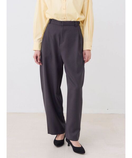TONAL（トーナル）の「パウダーツイルカーブパンツ（スラックス・レディース・ブラウン/チャコールグレー/ピンク・MEDIUM/SMALL）」の6枚目の写真