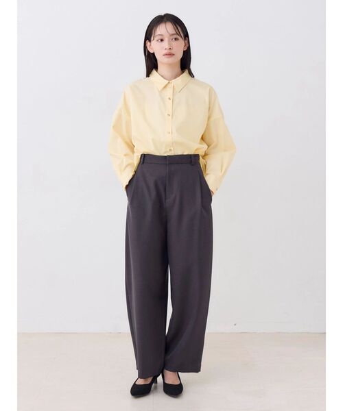 TONAL（トーナル）の「パウダーツイルカーブパンツ（スラックス・レディース・ブラウン/チャコールグレー/ピンク・MEDIUM/SMALL）」の8枚目の写真