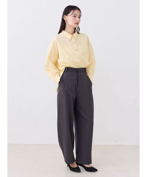 TONAL（トーナル）の「パウダーツイルカーブパンツ（スラックス・レディース・ブラウン/チャコールグレー/ピンク・MEDIUM/SMALL）」の9枚目の写真