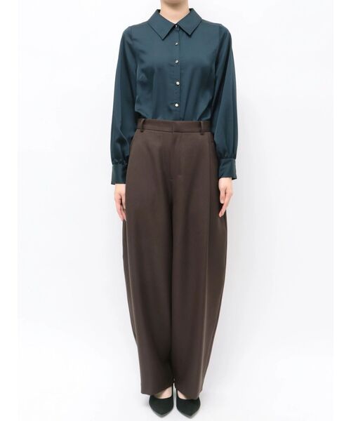 TONAL（トーナル）の「パウダーツイルカーブパンツ（スラックス・レディース・ブラウン/チャコールグレー/ピンク・MEDIUM/SMALL）」の19枚目の写真