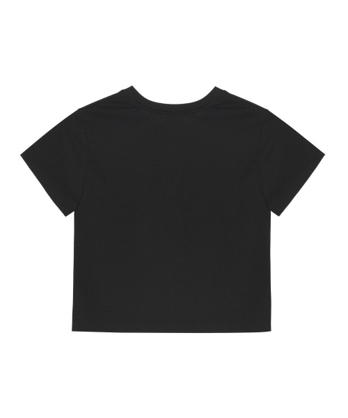 NICK&NICOLE(ニックアンドニコール)の「SEAM HALF TOP_BLACK(Tシャツ/カットソー・レディース・その他・FREE)」の2枚目の写真