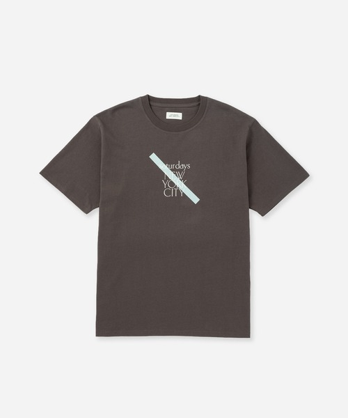 Saturdays NYC(サタデーズ ニューヨークシティ )の「SLASH SNYC SS Tee(Tシャツ/カットソー・メンズ・ブルー/ホワイト/ブラック系その他・S/M/L)」の1枚目の写真