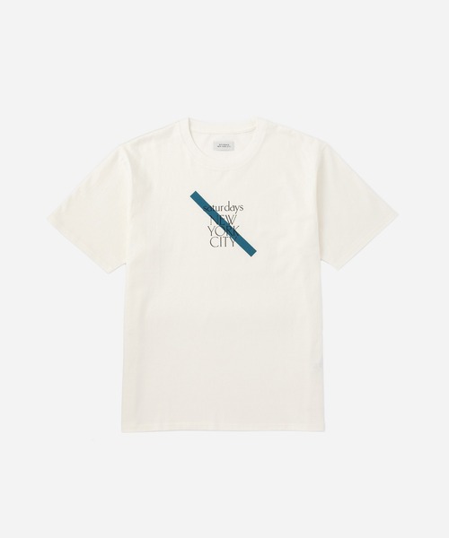 Saturdays NYC(サタデーズ ニューヨークシティ )の「SLASH SNYC SS Tee(Tシャツ/カットソー・メンズ・ブルー/ホワイト/ブラック系その他・S/M/L)」の2枚目の写真