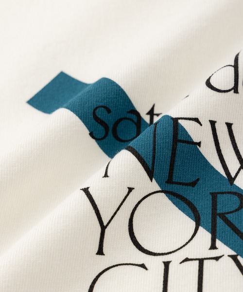 Saturdays NYC(サタデーズ ニューヨークシティ )の「SLASH SNYC SS Tee(Tシャツ/カットソー・メンズ・ブルー/ホワイト/ブラック系その他・S/M/L)」の9枚目の写真