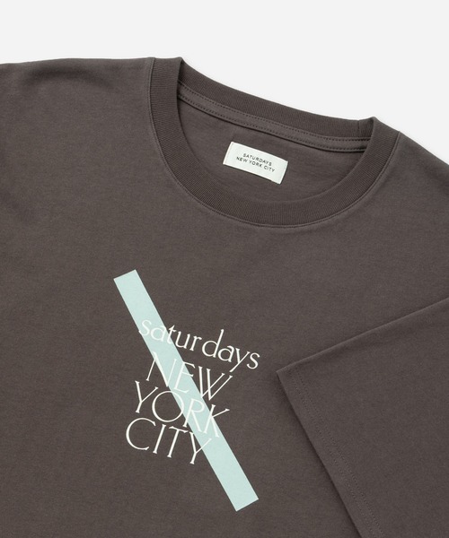 Saturdays NYC(サタデーズ ニューヨークシティ )の「SLASH SNYC SS Tee(Tシャツ/カットソー・メンズ・ブルー/ホワイト/ブラック系その他・S/M/L)」の5枚目の写真
