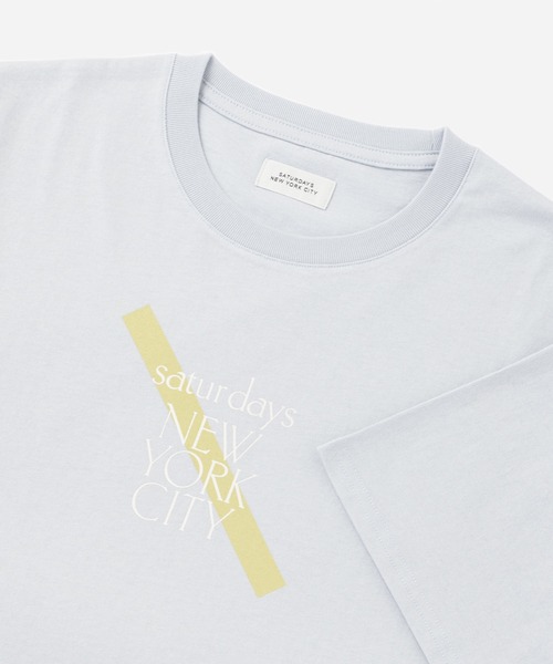 Saturdays NYC(サタデーズ ニューヨークシティ )の「SLASH SNYC SS Tee(Tシャツ/カットソー・メンズ・ブルー/ホワイト/ブラック系その他・S/M/L)」の7枚目の写真