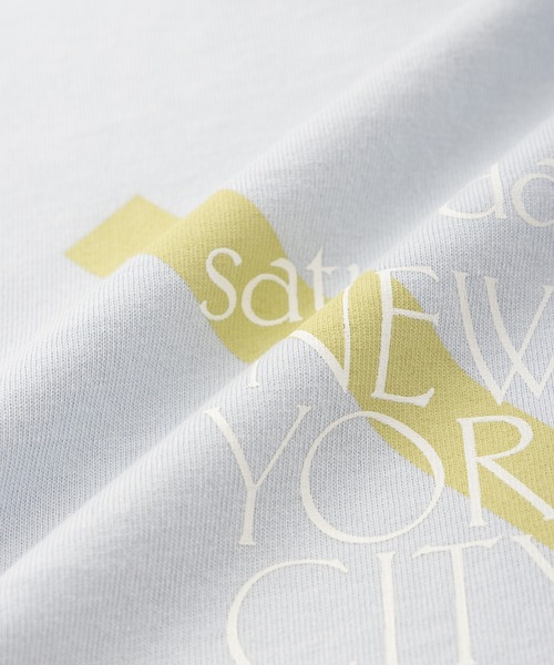 Saturdays NYC(サタデーズ ニューヨークシティ )の「SLASH SNYC SS Tee(Tシャツ/カットソー・メンズ・ブルー/ホワイト/ブラック系その他・S/M/L)」の10枚目の写真