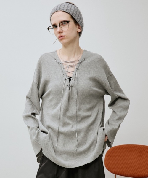 Auntie Rosa Holiday(アンティローザホリデー)の「ニットヘアターバン(ヘアバンド・レディース・パープル/グレー/ブラック・FREE)」の14枚目の写真