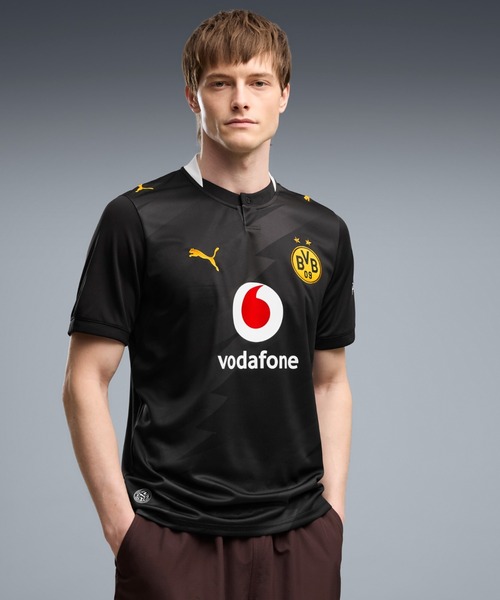 PUMA(プーマ)の「PUMA プーマ メンズ 2026-27 ドルトムント アウェイ レプリカ 半袖 ユニフォー(Tシャツ/カットソー・メンズ・ブラック・SMALL/X-LARGE/MEDIUM/LARGE)」の1枚目の写真