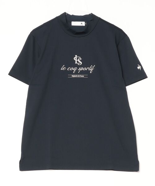 le coq sportif GOLF（ルコックスポルティフゴルフ）の「ルコックゴルフ　ラベルデザイン半袖モックネックシャツ（その他トップス・メンズ・ライトイエロー/ホワイト/レッド/ネイビー・M/XL/XXL/L）」の3枚目の写真