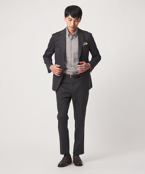 green label relaxing(グリーンレーベルリラクシング)の「エブリット コットンオックス ソリッド スナップ ボタンダウン シャツ -イージーアイロン-(ビジネスシャツ・メンズ・ホワイト/ベージュ/コバルトブルー・M/L/S/XL)」の5枚目の写真